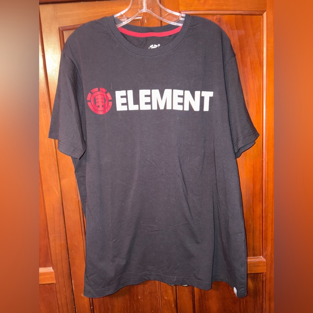 Element Black and Red Logo T-Shirt